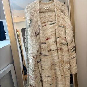 Anthropologie Cozy Multicolor Knit Cardigan